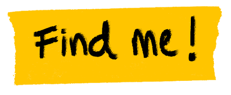 find me written on yellow tape